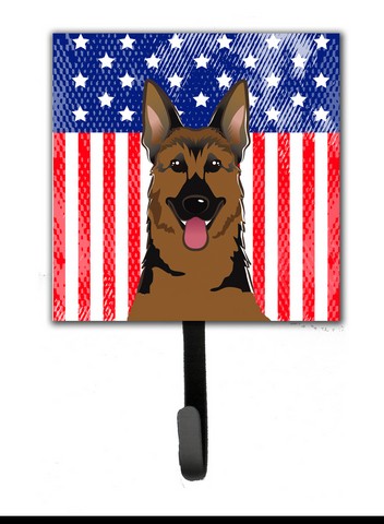 American Flag & German Shepherd Leash or Key Holder