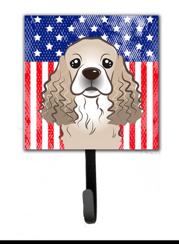 American Flag & Cocker Spaniel Leash or Key Holder