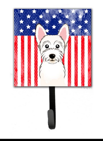 American Flag & Westie Leash or Key Holder