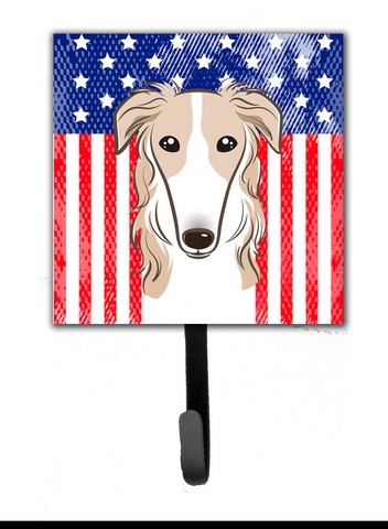 BB2158SH4 American Flag & Borzoi Leash or Key Holder