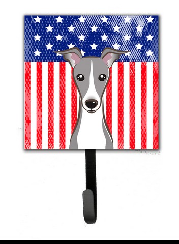 American Flag & Italian Greyhound Leash or Key Holder