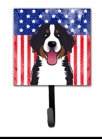 American Flag & Bernese Mountain Dog Leash or Key Holder