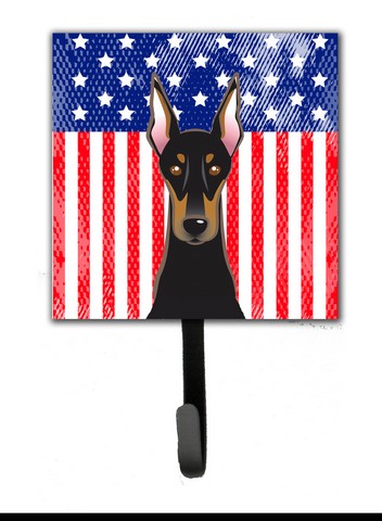 American Flag & Doberman Leash or Key Holder