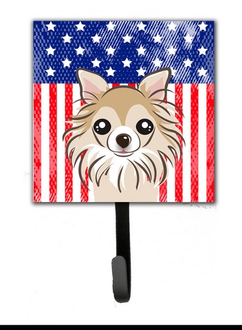 American Flag & Chihuahua Leash or Key Holder
