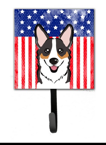 American Flag & Tricolor Corgi Leash or Key Holder