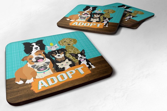 Adopt Pets Adoption Foam Coasters