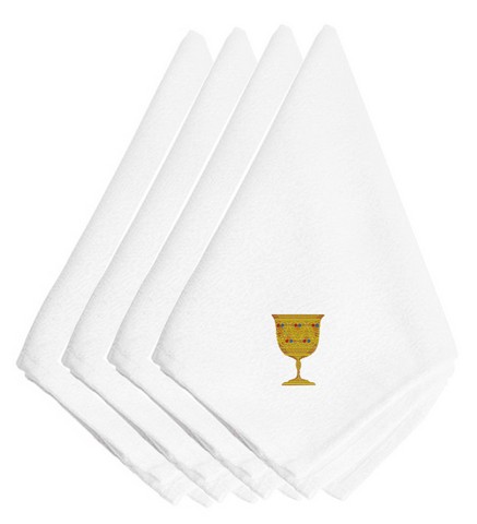 Picture of Carolines Treasures EMBT2992NPKE Hanukkah Chaliss Embroidered Napkins, Set of 4