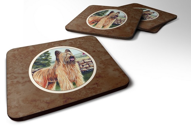 Picture of Carolines Treasures 7003FC Briard Foam Coaster, 3.5 x 0.25 x 3.5 in. - Set of 4