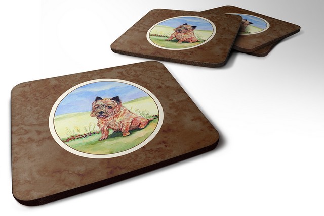 Picture of Carolines Treasures 7017FC Cairn Terrier & the Chipmunk Foam Coaster, Set of 4