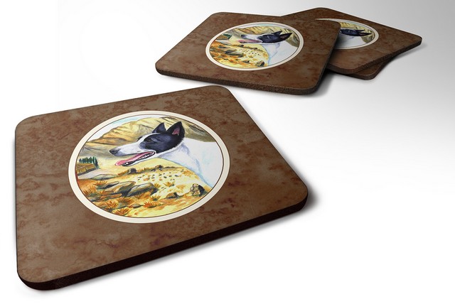 Picture of Carolines Treasures 7018FC Canaan Dog Foam Coaster, Set of 4