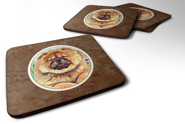 Picture of Carolines Treasures 7020FC Chow Chow Foam Coaster, 3.5 x 0.25 x 3.5 in. - Set of 4