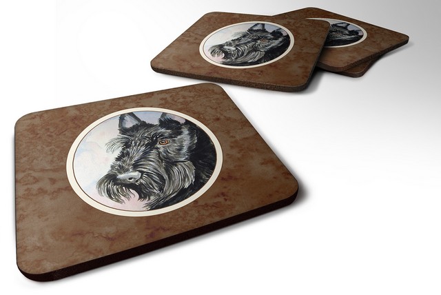 Picture of Carolines Treasures 7047FC Scottish Terrier Foam Coaster, Set of 4