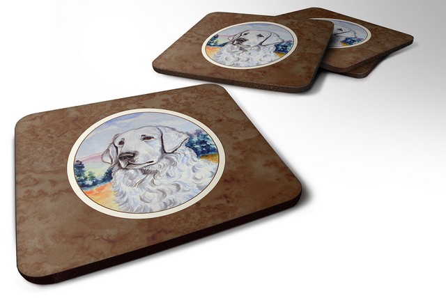 Picture of Carolines Treasures 7058FC Kuvasz Foam Coaster, Set of 4