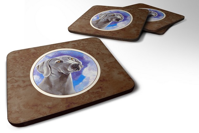 Picture of Carolines Treasures 7063FC Weimaraner Azure Skies Foam Coaster, Set of 4