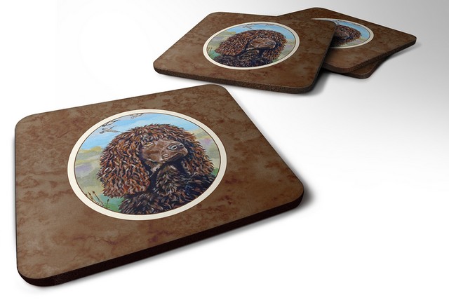 Picture of Carolines Treasures 7089FC Irish Water Spaniel Foam Coaster, Set of 4