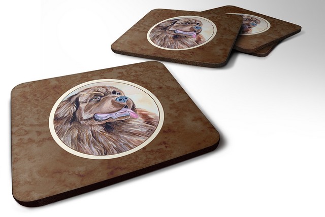 Picture of Carolines Treasures 7119FC Newfoundland Foam Coaster, Set of 4