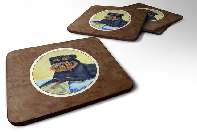 Picture of Carolines Treasures 7146FC Brussels Griffon Foam Coaster, 3.5 x 0.25 x 3.5 in. - Set of 4