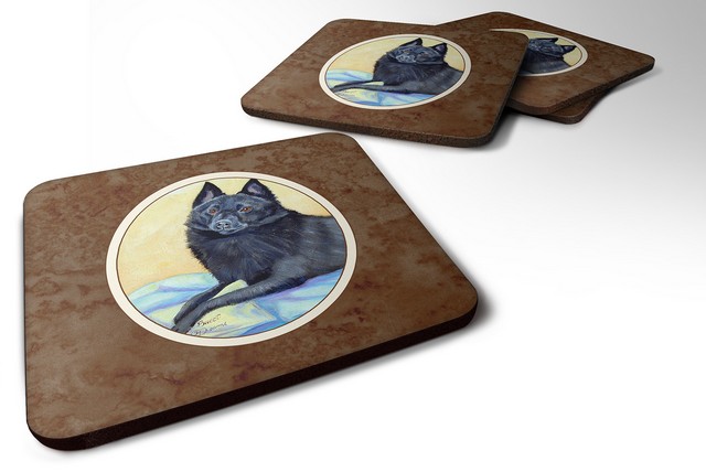 Picture of Carolines Treasures 7152FC Schipperke Sweet Dreams Foam Coaster, Set of 4