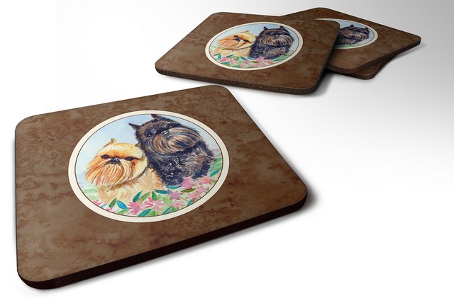 Picture of Carolines Treasures 7179FC Brussels Griffon Foam Coaster, 3.5 x 0.25 x 3.5 in. - Set of 4