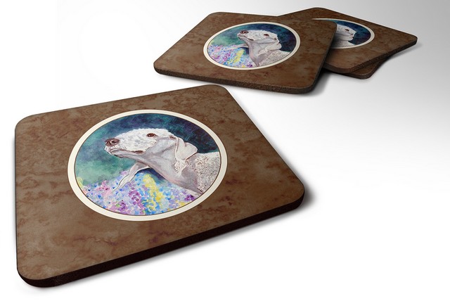 Picture of Carolines Treasures 7226FC Bedlington Terrier Foam Coaster, Set of 4