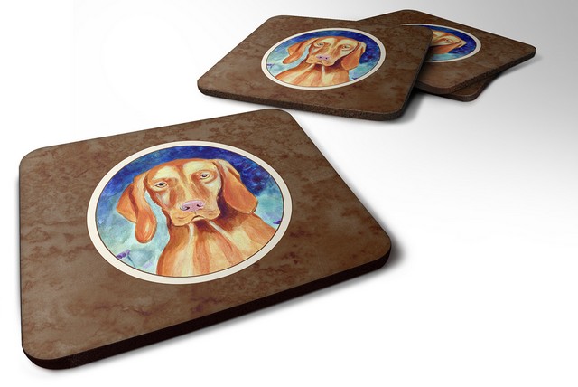 Picture of Carolines Treasures 7230FC Vizsla Foam Coaster, 3.5 x 0.25 x 3.5 in. - Set of 4
