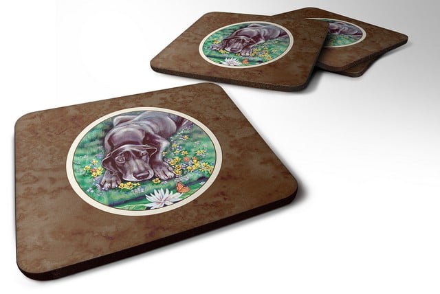 Picture of Carolines Treasures 7235FC Blue Great Dane Foam Coaster, Set of 4
