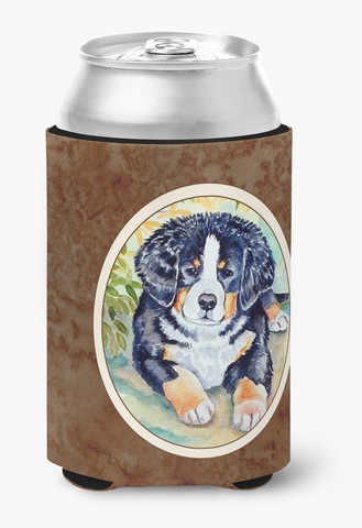 Picture of Carolines Treasures 7010CC Bernese Mountain Dog Puppy Can or Bottle Hugger