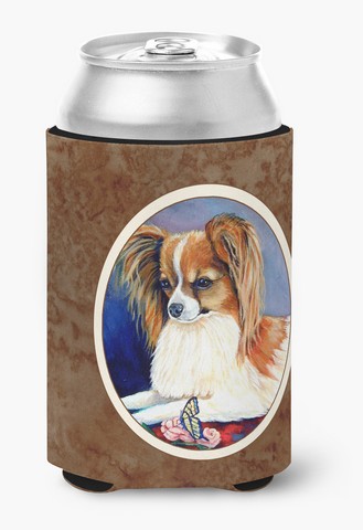 Papillon Rose & Butterfly Can or Bottle Hugger
