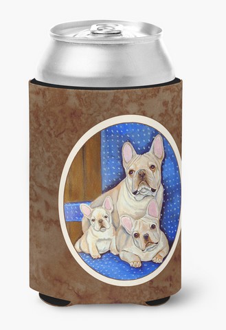 Picture of Carolines Treasures 7055CC French Bulldog Mommas Love Can or Bottle Hugger