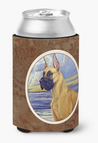 Picture of Carolines Treasures 7101CC Fawn Great Dane at the Beach Can or Bottle Hugger