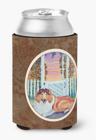 Picture of Carolines Treasures 7147CC Collie Can or Bottle Hugger