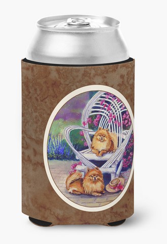 Picture of Carolines Treasures 7176CC Red Pomeranians Can or Bottle Hugger