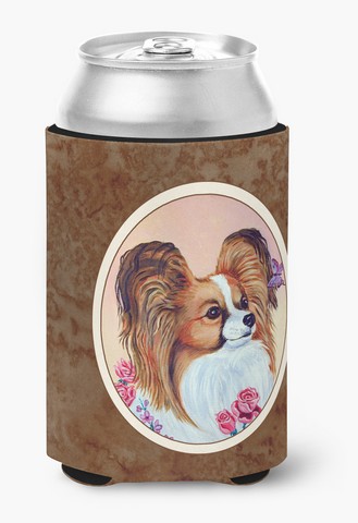 Picture of Carolines Treasures 7237CC Papillon Can or Bottle Hugger, 0.25 x 4 x 5.5 in.