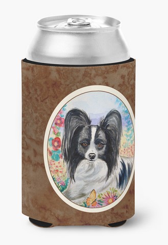 Picture of Carolines Treasures 7273CC Papillon Can or Bottle Hugger, 0.25 x 4 x 5.5 in.