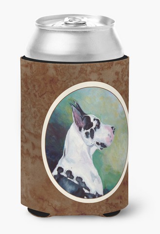 Picture of Carolines Treasures 7278CC Harlequin Great Dane Can or Bottle Hugger