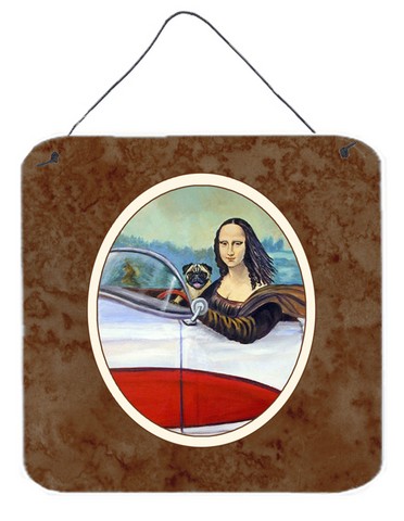 Fawn Pug & Mona Lisa Wall or Door Hanging Prints