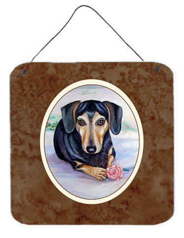 Black & Cream Dachshund Wall or Door Hanging Prints