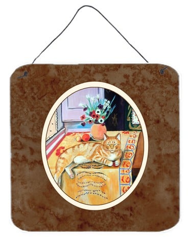 Cat Wall or Door Hanging Prints, 6 x 0.02 x 6 in.