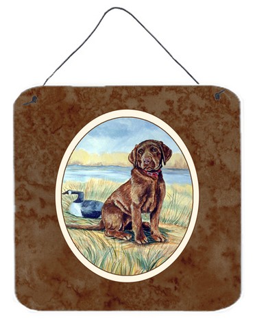 Chocolate Labrador Puppy Wall or Door Hanging Prints