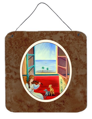 Italian Greyhounds & Violinist Wall or Door Hanging Prints