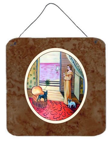 French Bulldog & Lady Wall or Door Hanging Prints