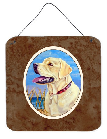 Yellow Labrador at the Beach Wall or Door Hanging Prints