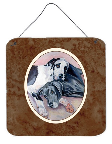 Black & Harlequin Great Dane Wall or Door Hanging Prints