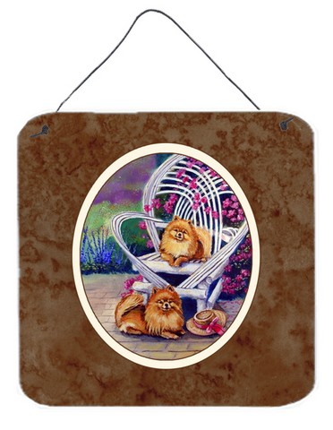 Red Pomeranians Wall or Door Hanging Prints