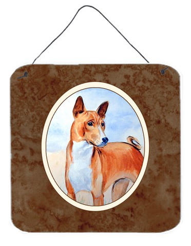 Red & White Basenji Wall or Door Hanging Prints