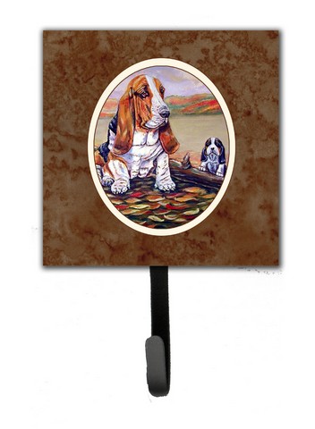 Picture of Carolines Treasures 7004SH4 Basset Hound Leash or Key Holder&#44; 6 x 1.25 x 4.25 in.