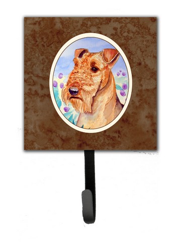 Picture of Carolines Treasures 7007SH4 Airedale Terrier in Flowers Leash or Key Holder