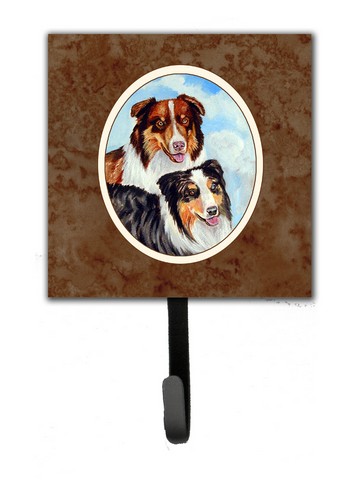 Picture of Carolines Treasures 7009SH4 Australian Shepherd What a pair Leash or Key Holder