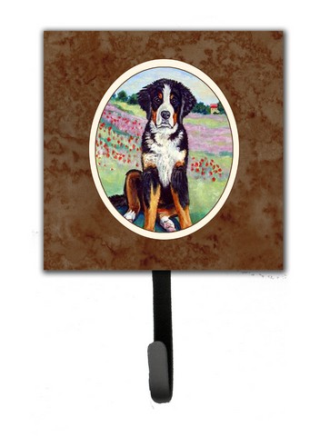 Picture of Carolines Treasures 7011SH4 Bernese Mountain Dog Leash or Key Holder&#44; 6 x 1.25 x 4.25 in.
