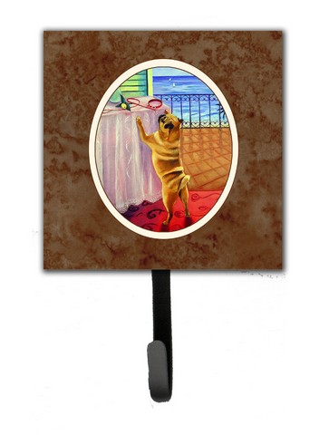 Picture of Carolines Treasures 7027SH4 Helping Himself Fawn Pug Leash or Key Holder